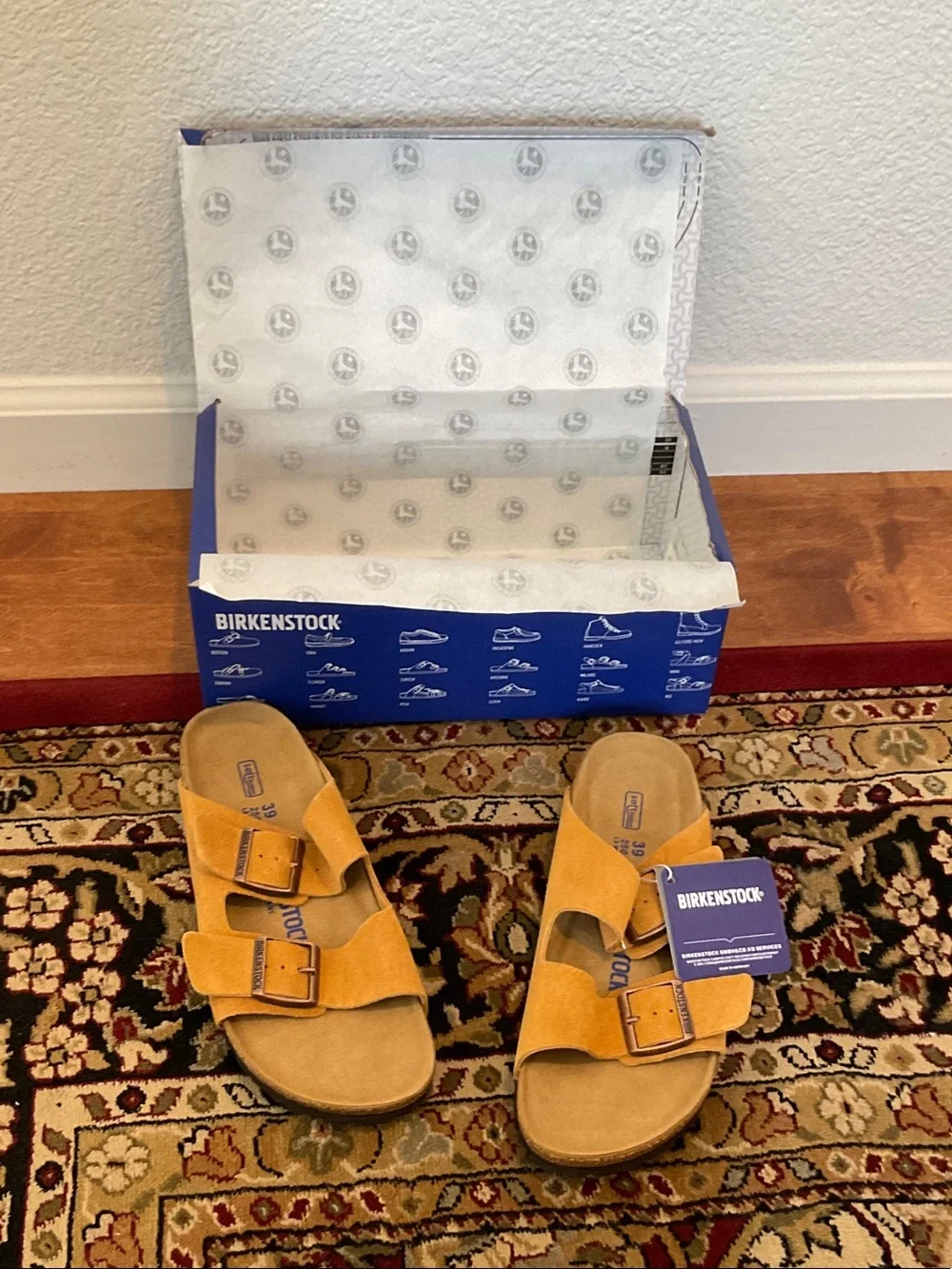 Birkenstock Arizona Suede Sandals in Mink